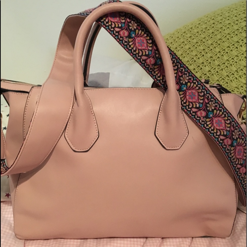 Just Fab Blush Pink Satchel